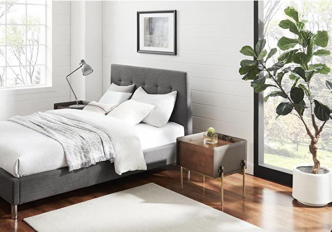 Solid Steel High Leg Nightstand Simple and Modern Storage Cabinet for Mini Bedroom 13