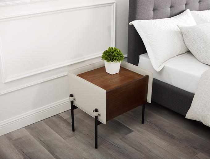 Solid Steel High Leg Nightstand Simple and Modern Storage Cabinet for Mini Bedroom 14
