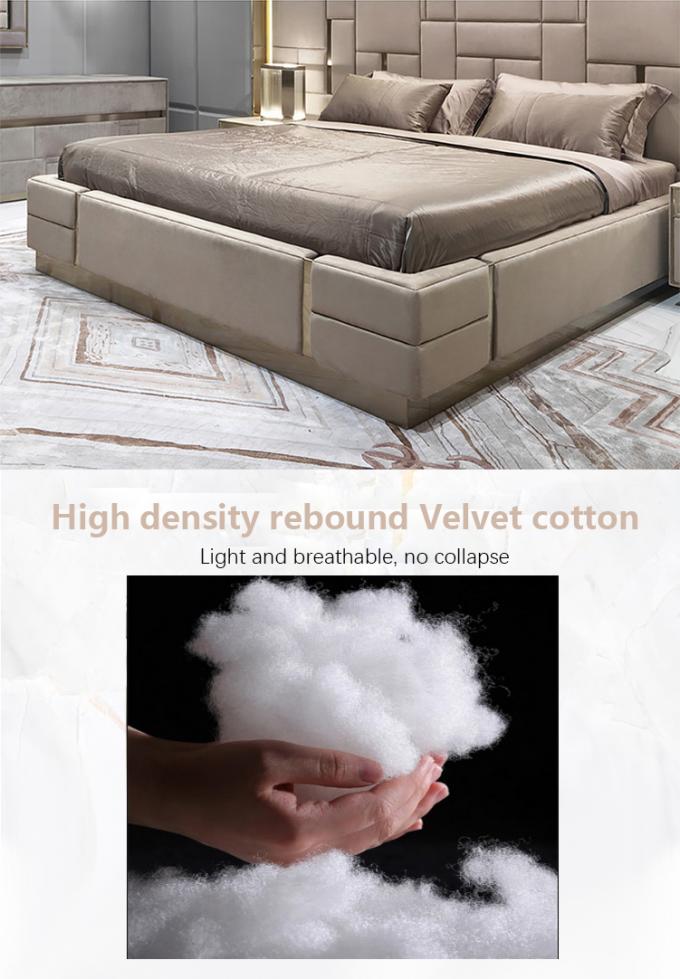 ROHS Hotel King Size Upholstered Bed Bedroom Furniture Sets 3