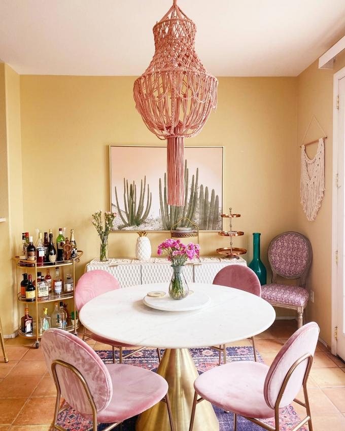 Turquoise Velvet Chairs Dining Round Dinette Sets With Gold Steel Legs 9