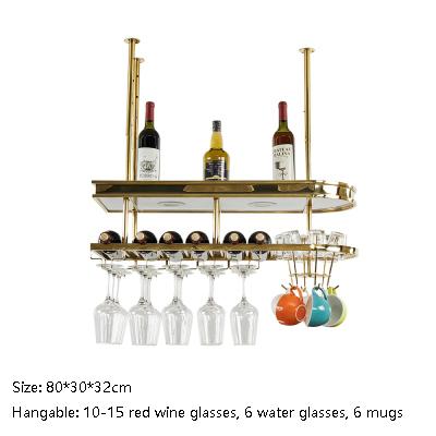 Acrylic Bar Gold Wine Holder Glasses Racks Storage Stainless Steel frame 7