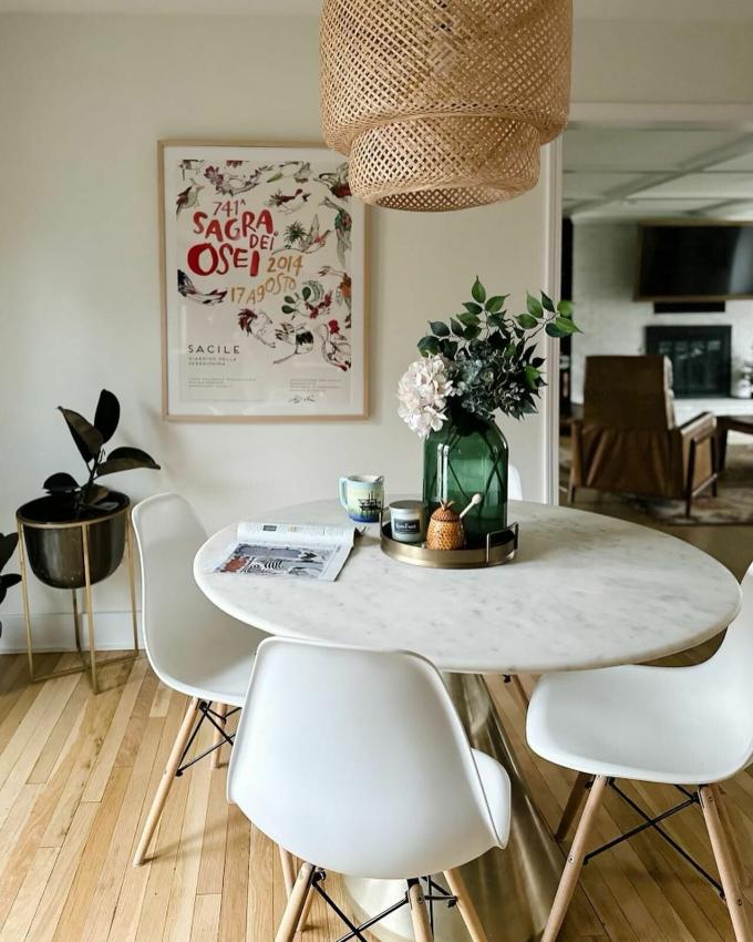 Marble Top Steel Gold Pedestal Tables For Coffee Living Room 11