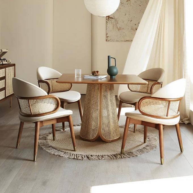 80x80 Solid Wood Pedestal Dining Room Table Round Sets 2