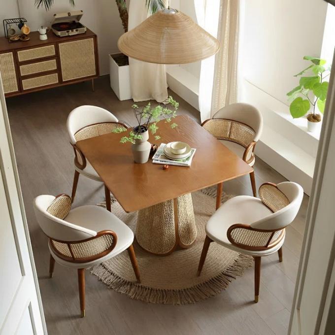80x80 Solid Wood Pedestal Dining Room Table Round Sets 3