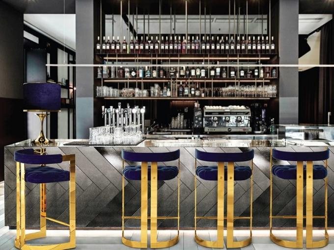 Nordic Style Simple Metal Bar Stool for High Chairs in Kitchen Counter Furniture 3