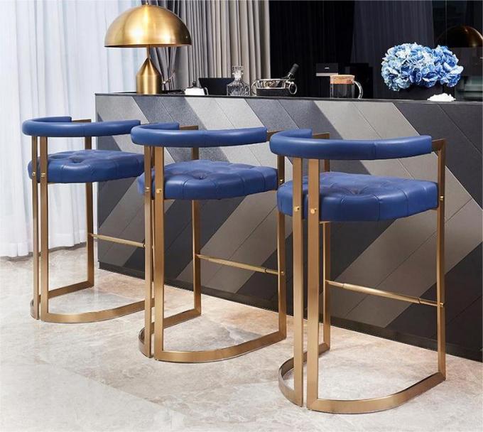 Nordic Style Simple Metal Bar Stool for High Chairs in Kitchen Counter Furniture 4