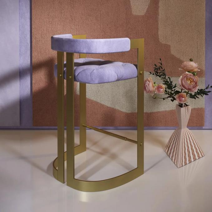 Nordic Style Simple Metal Bar Stool for High Chairs in Kitchen Counter Furniture 6