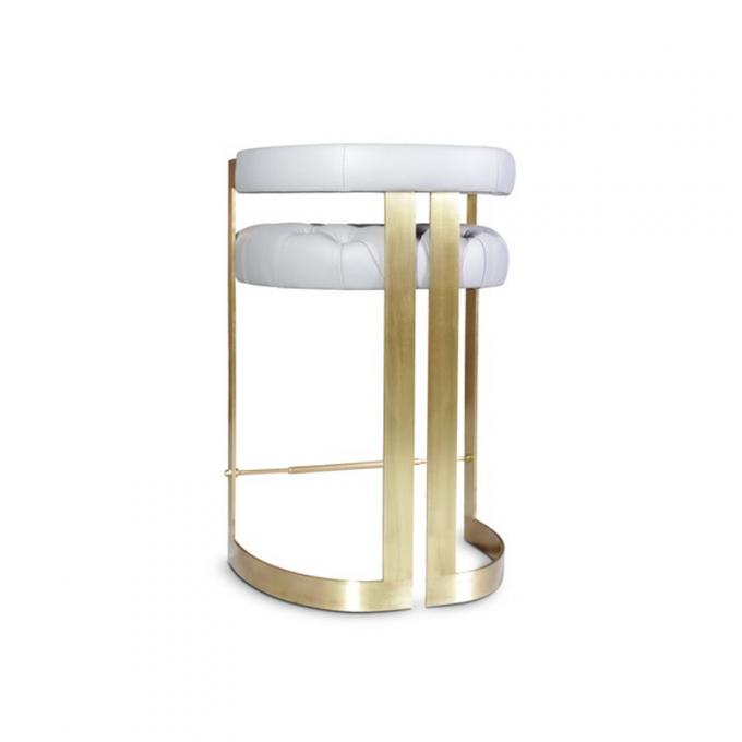 Nordic Style Simple Metal Bar Stool for High Chairs in Kitchen Counter Furniture 11