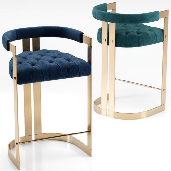 Nordic Style Simple Metal Bar Stool for High Chairs in Kitchen Counter Furniture 14