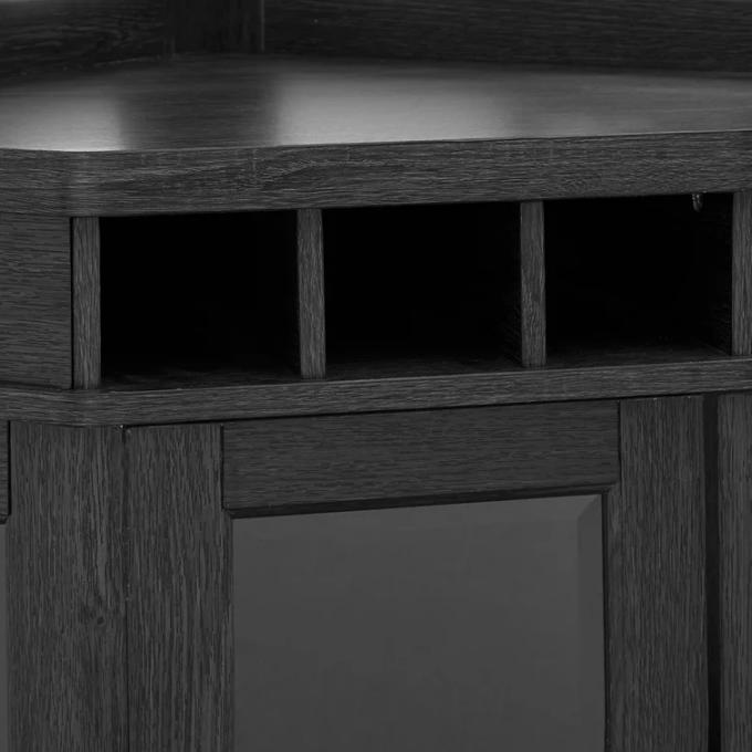 Modern Bar Corner Wine Rack Cabinet Wooden Counter OEM 8