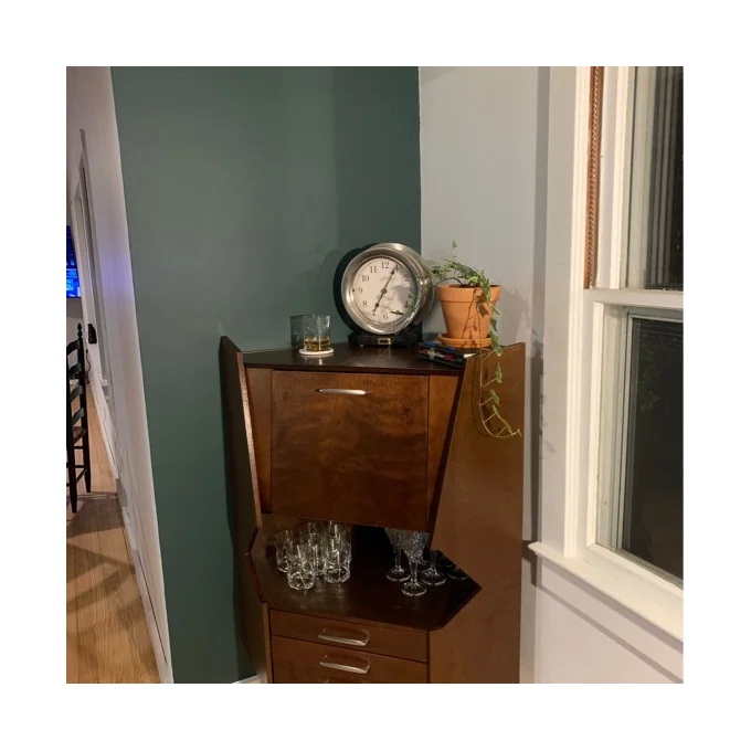 Commercial Wooden Corner Liquor Cabinet Counter For Alcohol Wine Display 13