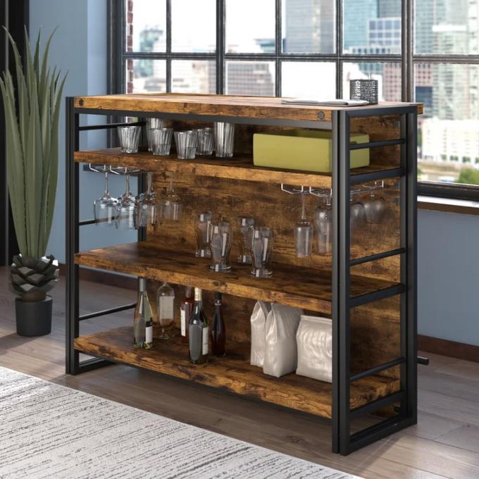 Modern Design Style Cabinet for Wine and Liquor Display in Living Room Organization 5
