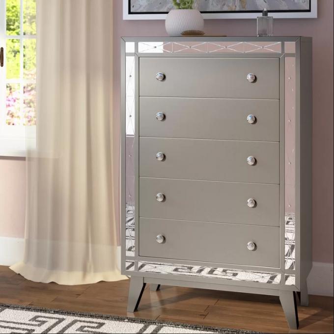 Custom Made upholstered Contemporary Bedroom Sets MDF Wood 0