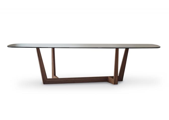 8-10 Seater Oblong Marble Stone Dining Table Set Glass Wooden Top 3