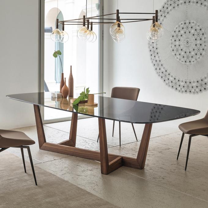 8-10 Seater Oblong Marble Stone Dining Table Set Glass Wooden Top 5