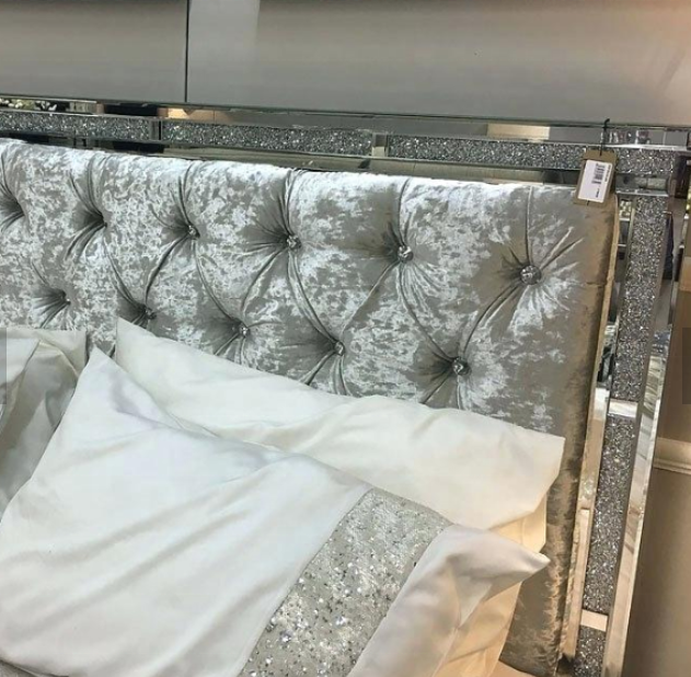 Leather Tufted Upholstered Bed Modern King Bedroom Sets 9