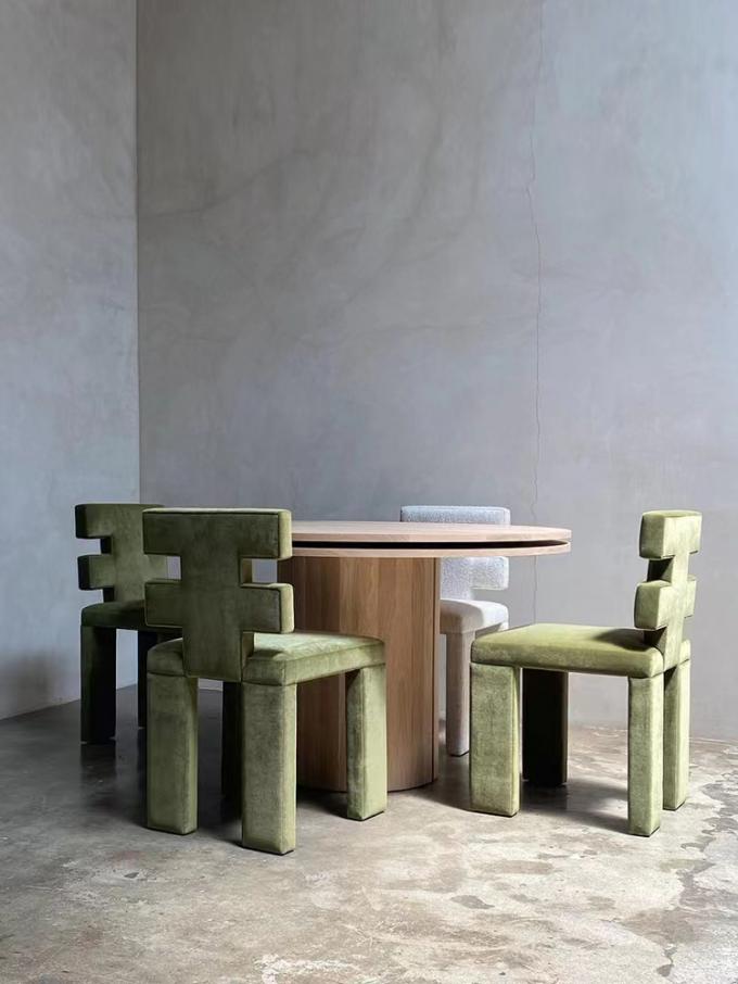Modern Green Velvet Accent Dining Chairs for Restaurant ODM 9