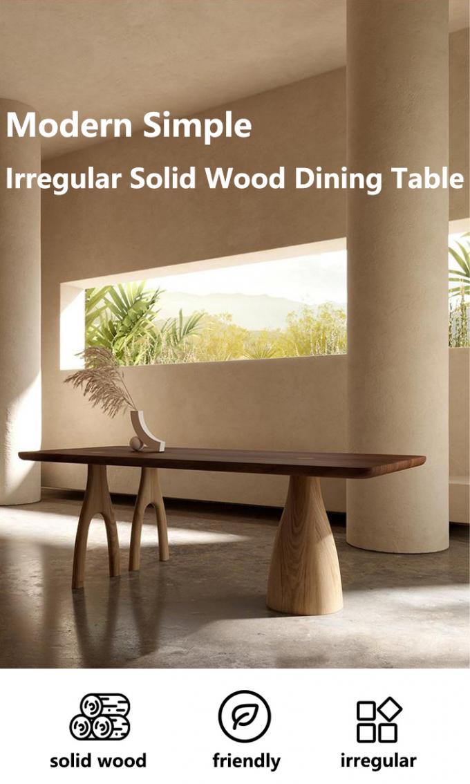 Solid Oak Wood Rectangle Dining Room Table 8 Seater ODM 0