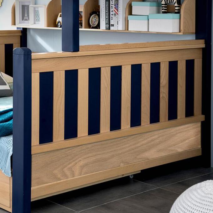Wood Kids Teenager Bunk Beds Twin Over Full Bedroom Sets OEM 6