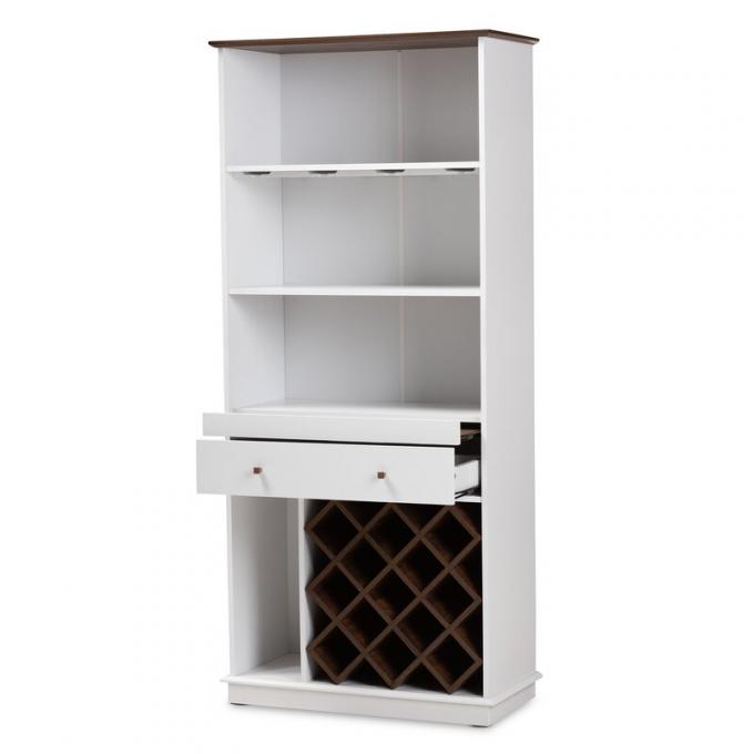 Kitchen Corner Wine Racks Bar Cabinets With Wood And Glass Display Rack 6