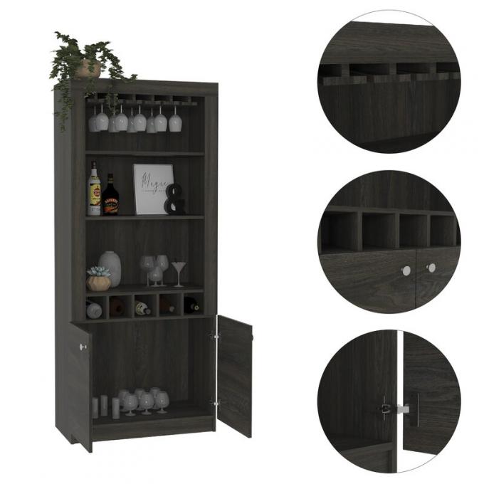 Luxury Corner Wine Cabinet for Living Room Bar Kitchen Display Glass Modern Furniture 6