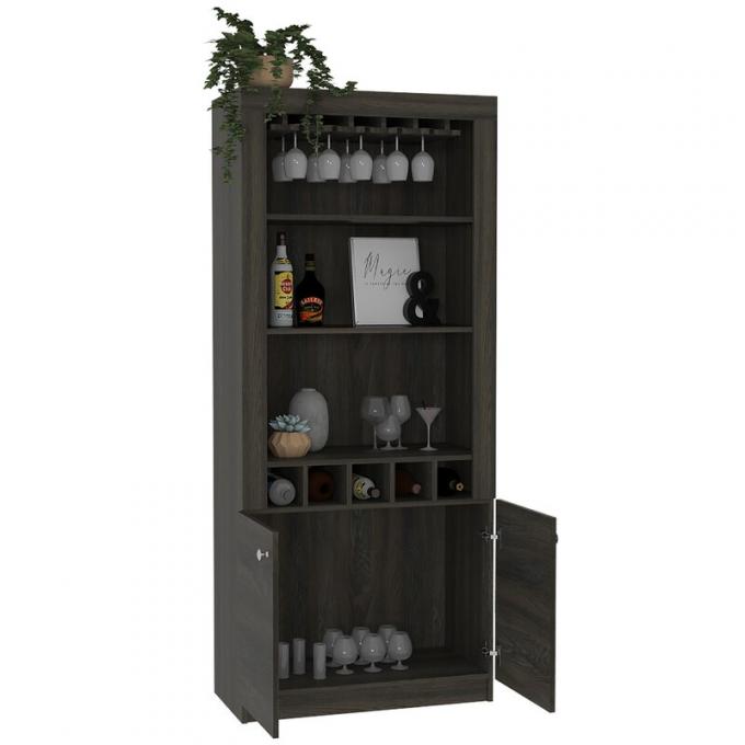 Luxury Corner Wine Cabinet for Living Room Bar Kitchen Display Glass Modern Furniture 8