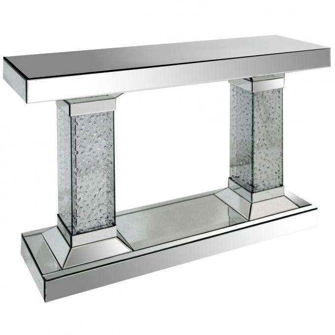 ODM Mirrored Furniture Slim Console Tables Glass For Hallway Living Room 0
