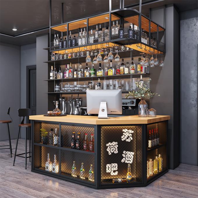 Mini LED Counter Height Nightclub Bar Table Modern Furniture 5
