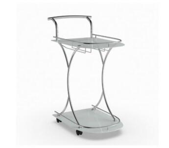 Metal Modern Drinks Trolley Gold Glass Bar Cart Hotel Food Serving 1