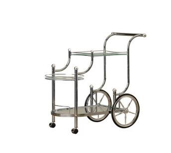 Metal Modern Drinks Trolley Gold Glass Bar Cart Hotel Food Serving 0