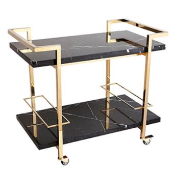 Stainless Steel Minimalist Bar Cart Trolley On Wheels For Beverage Apartment 2