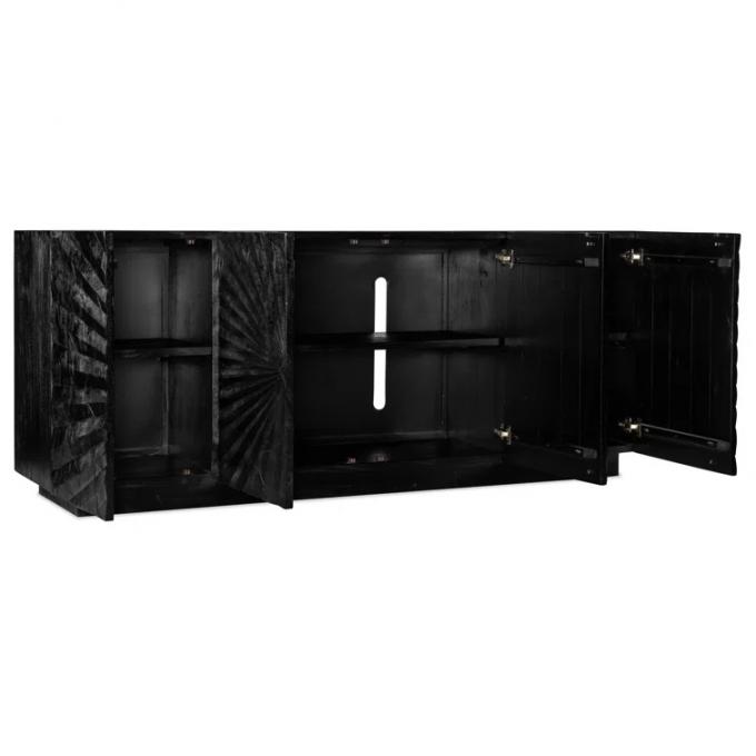 Mirrored Metal Sideboard Cabinet TV Stand Buffet Storage Unit OEM 2