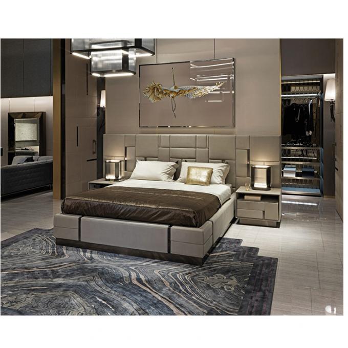 Contemporary Full Size Upholstered Bed Master Bedroom Furniture 2