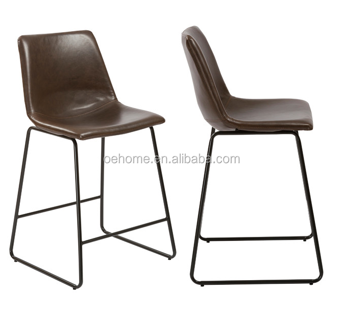 Industrial Restaurant Bar Stools Metal Counter 24 Inch Hotel Furniture 2
