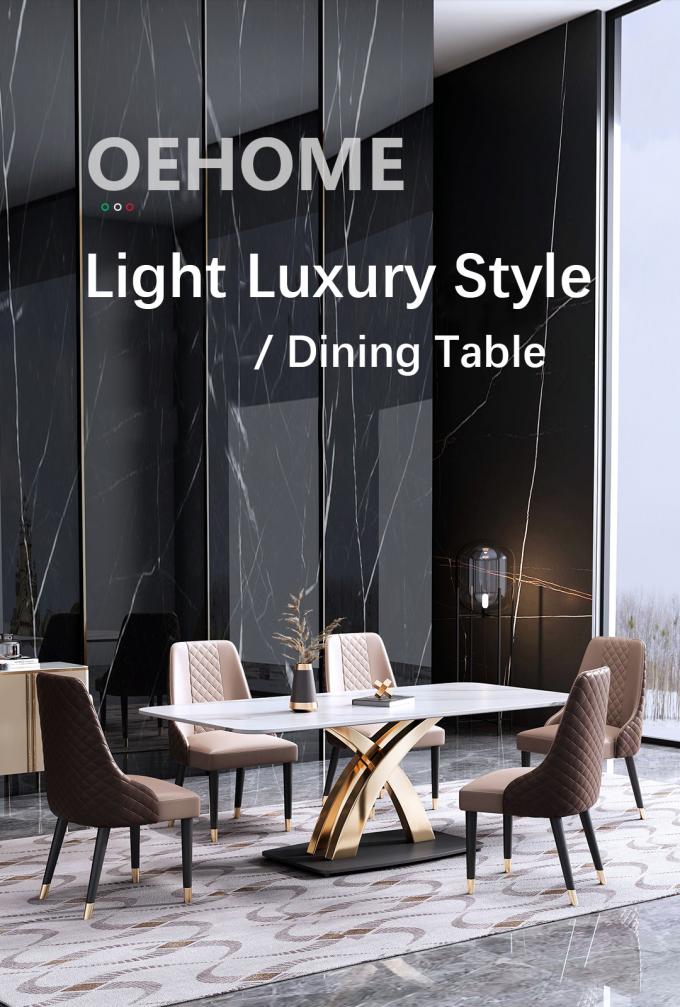OEM Black Dining Table Marble Onyx Modern Furniture 0