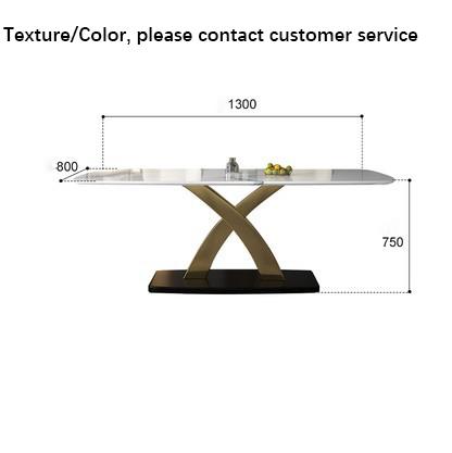 OEM Black Dining Table Marble Onyx Modern Furniture 6