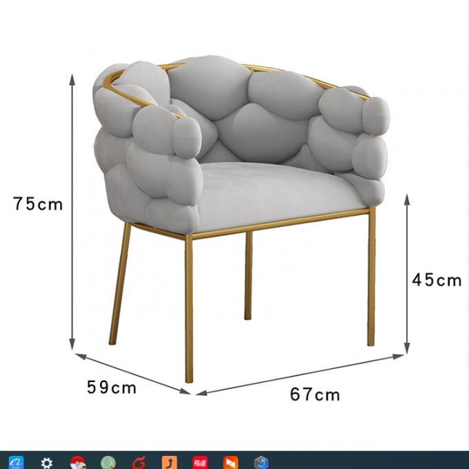 Metal Artist Dressing Table Chair Gold Makeup Blue Gray Velvet 5