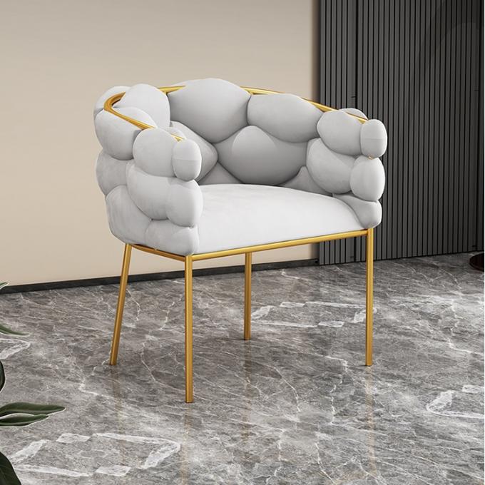Metal Artist Dressing Table Chair Gold Makeup Blue Gray Velvet 0