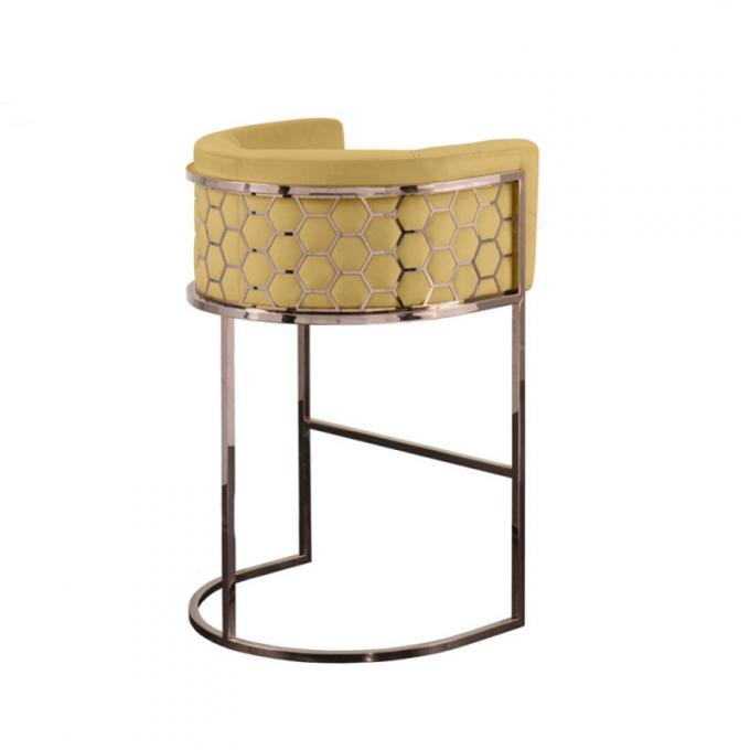 Modern Custom Living Room Seating Stainless Steel Bar Furniture with High Chrome Base 6