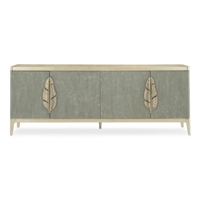 Modern Media Console Buffet Mirrored Living Room Sideboard TV Stand 1