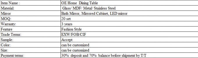 White Contemporary Marble Dining Table Counter Height Stainless Steel Metal Legs 0