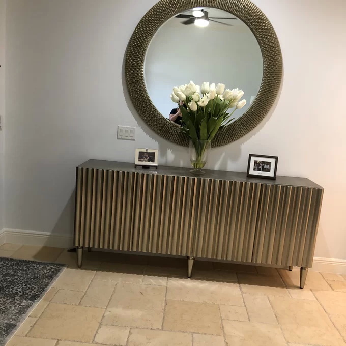 Particleboard Solid Wood Modern Sideboard TV Cabinet Console 7