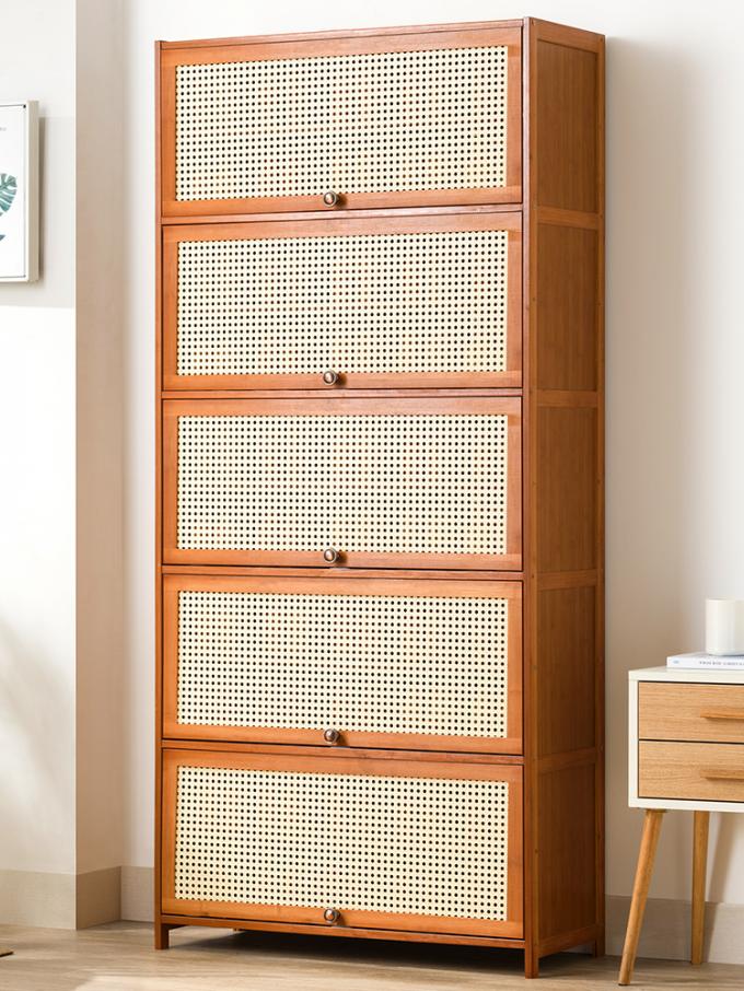Bamboo 5 Tier Wooden Shoe Rack Storage Organizer Furniture 5