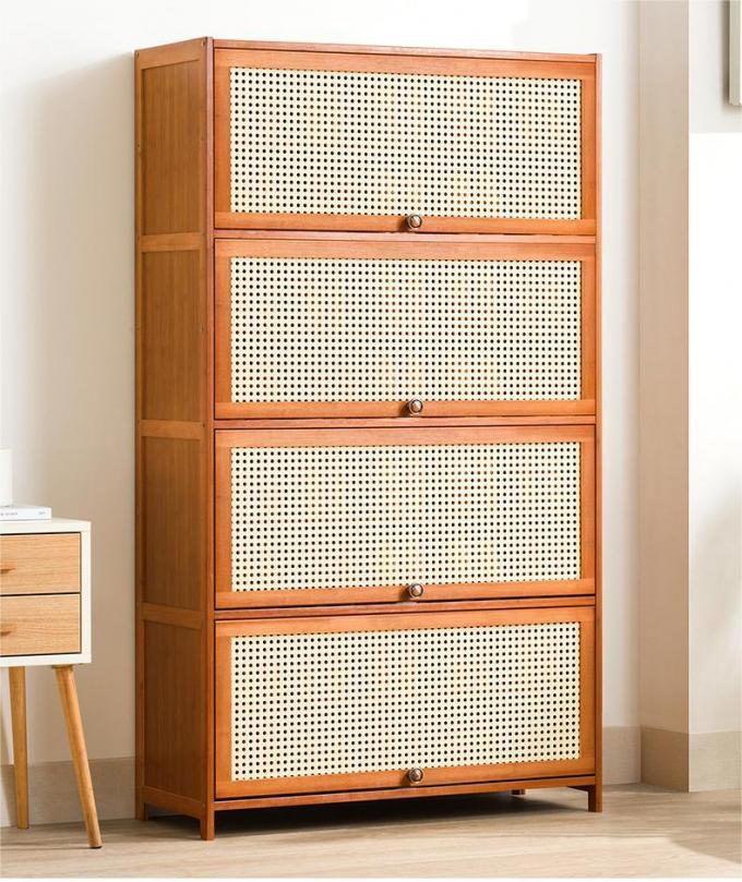 Bamboo 5 Tier Wooden Shoe Rack Storage Organizer Furniture 8