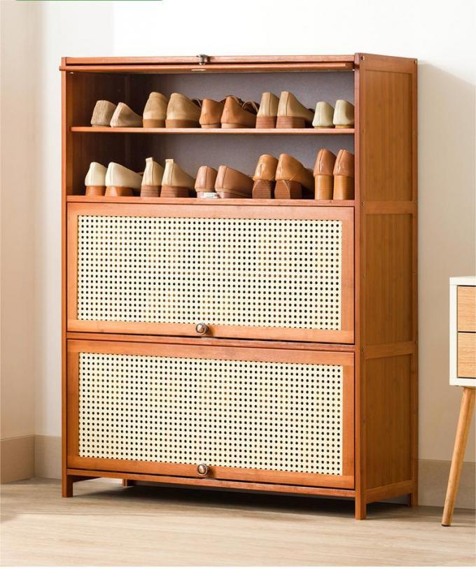 Bamboo 5 Tier Wooden Shoe Rack Storage Organizer Furniture 12