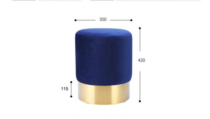 Velvet Seat Metal Counter Bar Stools Chair for Coffee Shop and Living Room Function 10