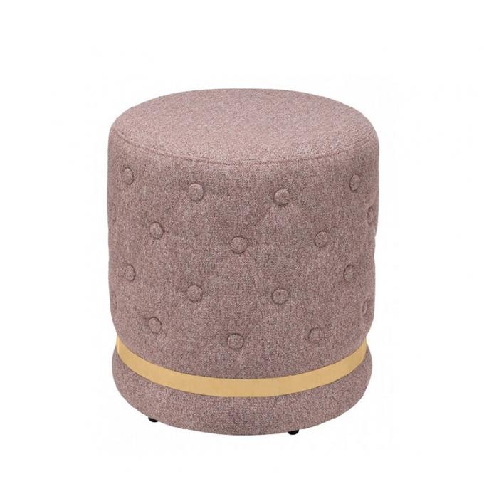 Plastic Wooden Round Ottoman Stool Seat Chair Pouf 7