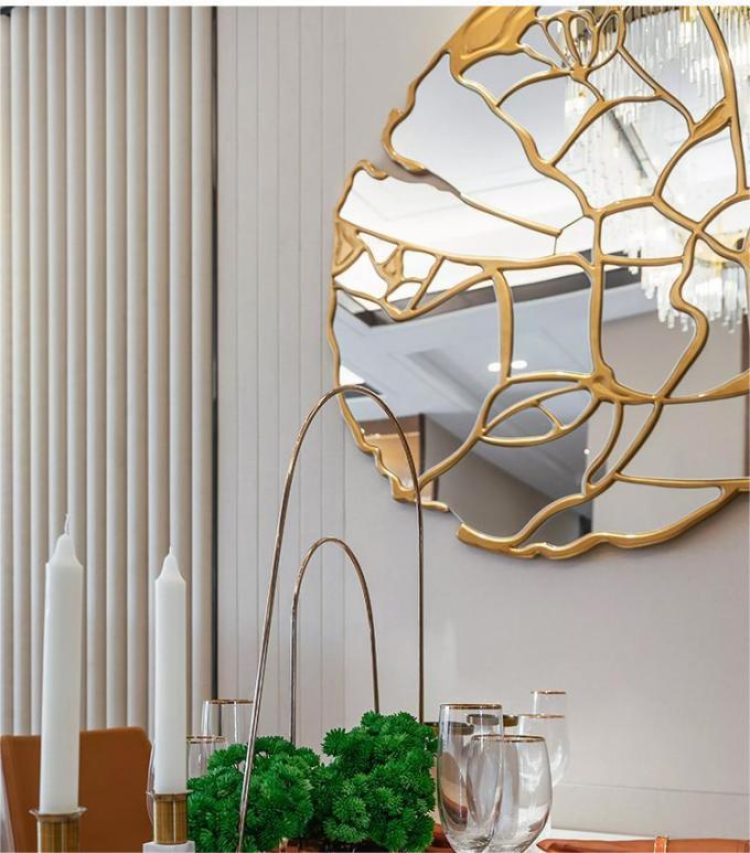 Full Length Hanging Brushed Brass Mirror 100x200cm Decorative 7