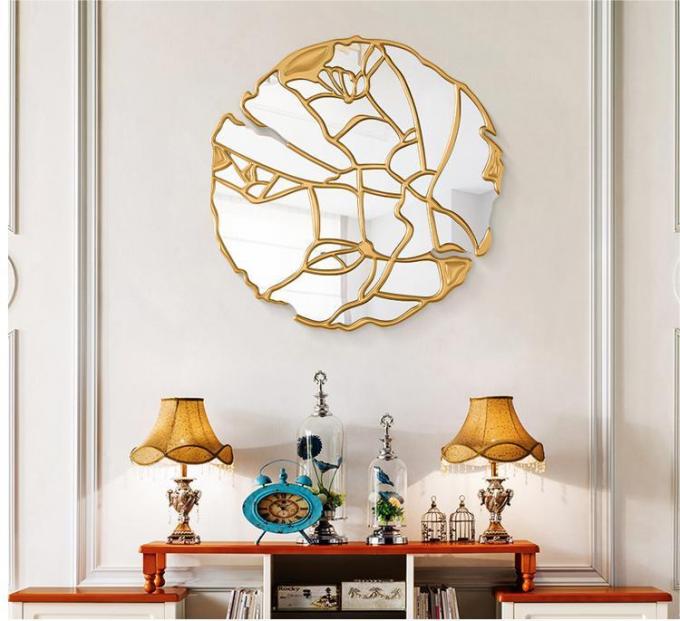 Full Length Hanging Brushed Brass Mirror 100x200cm Decorative 9