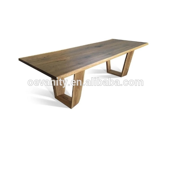 Space Saving Oblong Dining Room Table Wood Rectangle Custom 0